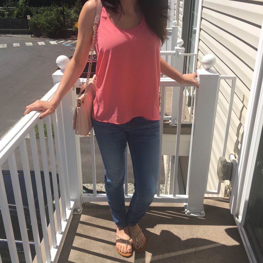 Salmon Shell top | size S | Nordstrom